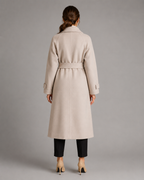 Kacob | Women's Long Belted Double-Breasted Coat