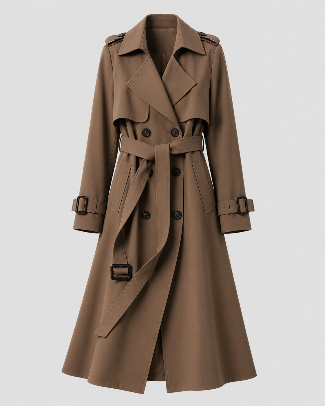 Kacob | Women's Long Belted Trench Coat