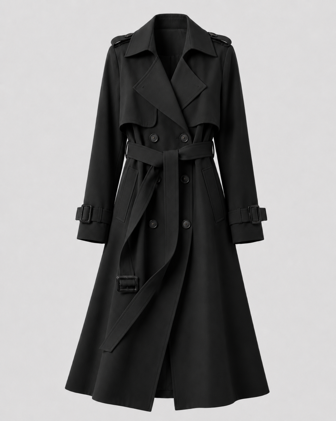 Kacob | Women's Long Belted Trench Coat
