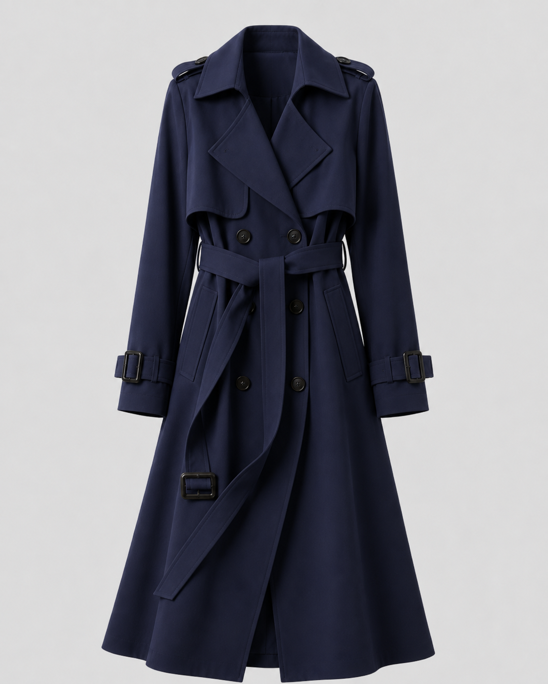 Kacob | Women's Long Belted Trench Coat