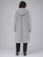 Kacob | Women's Long Hooded Oversized Teddy Coat