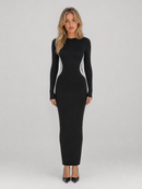 Kacob | Women's Long Sleeve Bodycon Maxi Dress