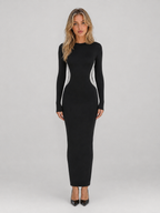 Kacob | Women's Long Sleeve Bodycon Maxi Dress