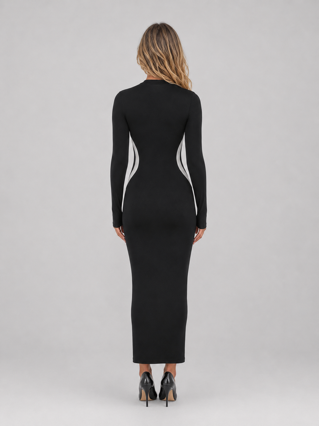 Kacob | Women's Long Sleeve Bodycon Maxi Dress