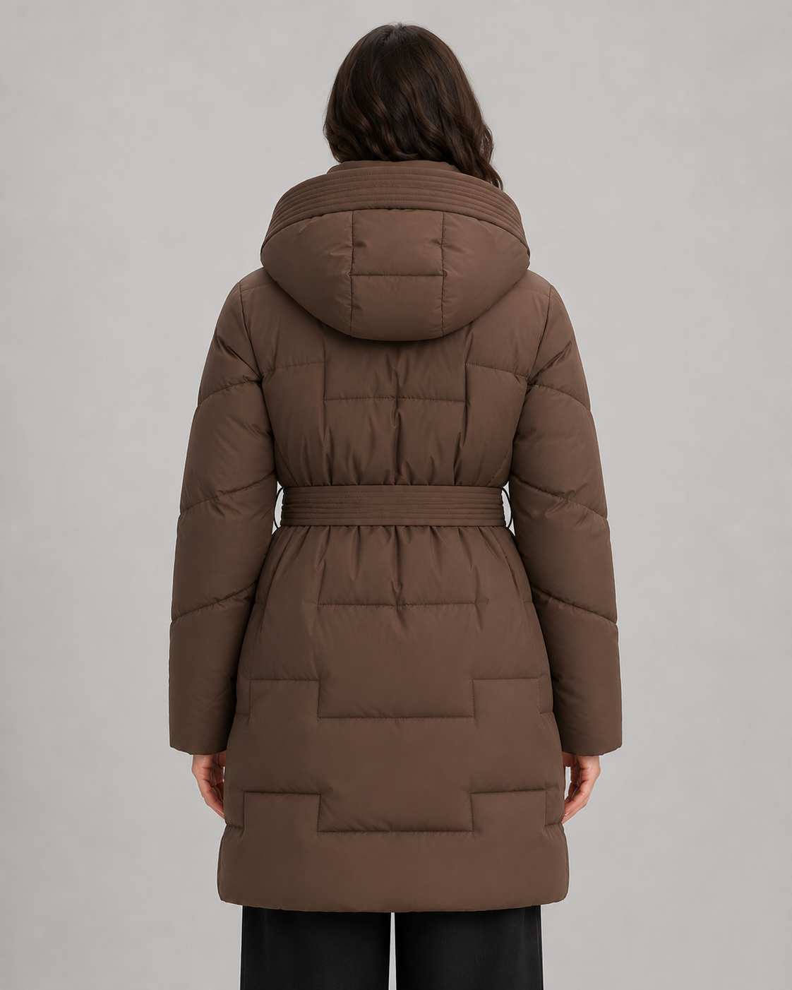 Kacob | Women's Longline Belted Puffer Parka