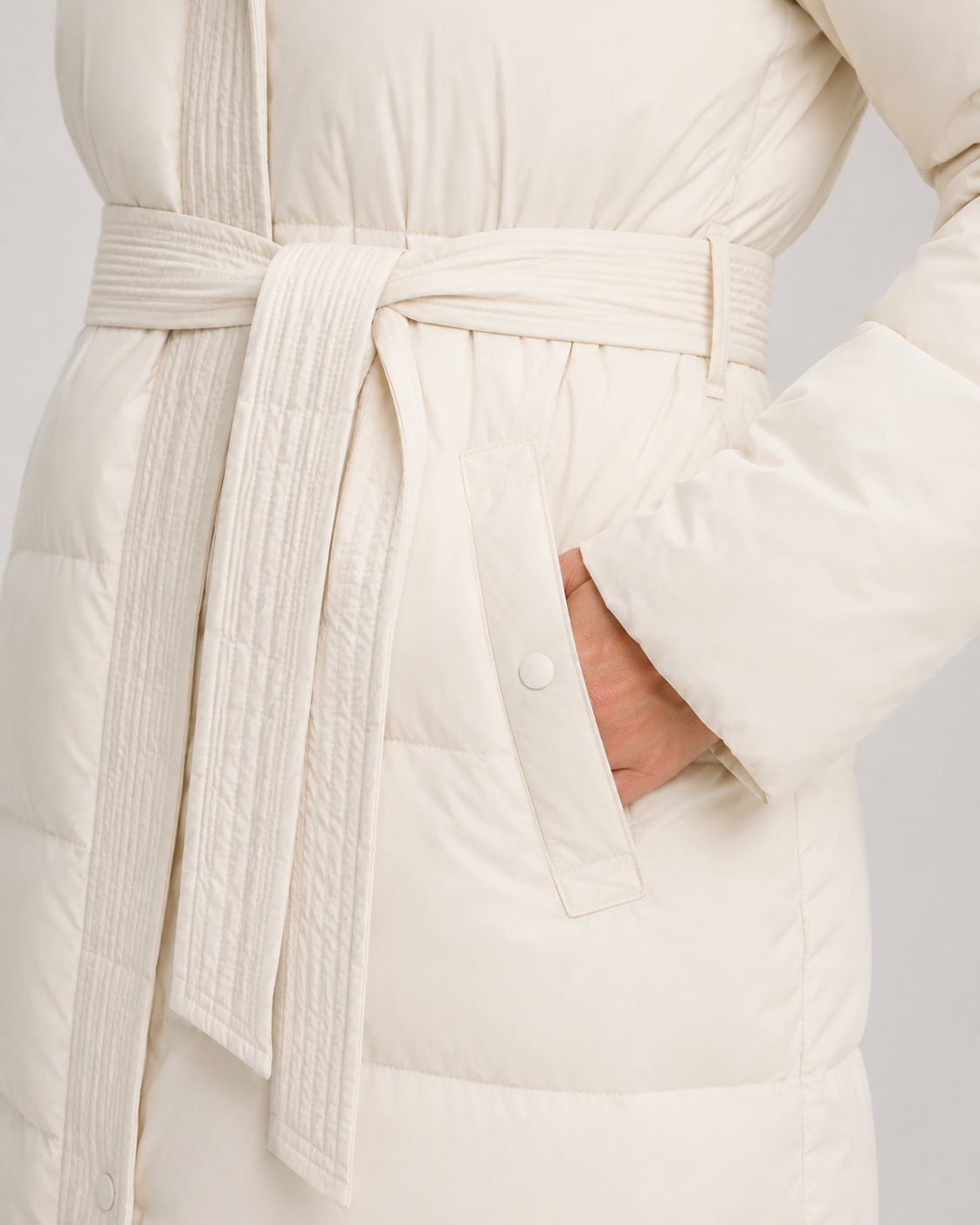 Kacob | Women's Longline Belted Puffer Parka