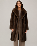 Kacob | Women's Longline Faux Fur Coat