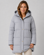 Kacob | Women's Longline Hooded Puffer Coat