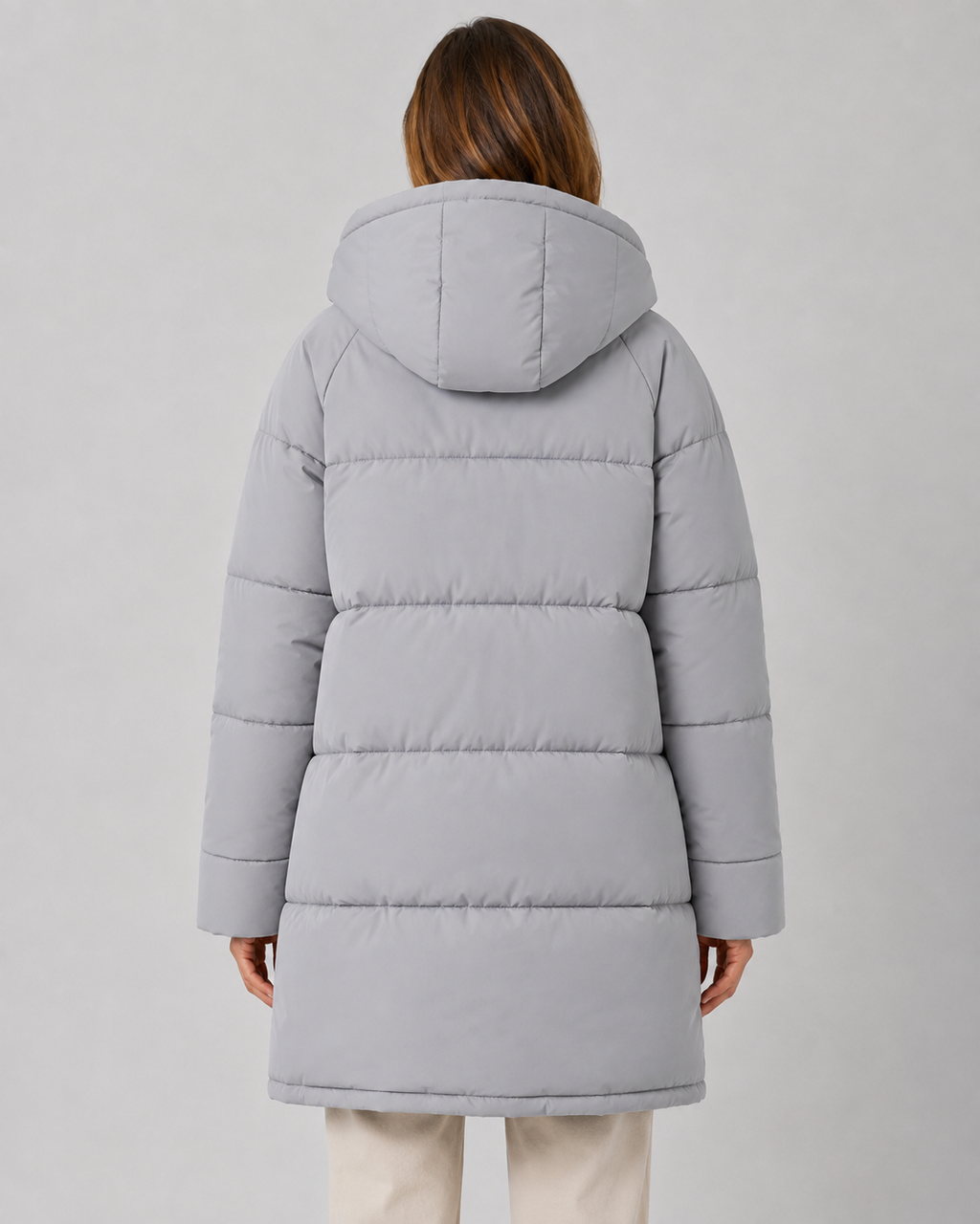 Kacob | Women's Longline Hooded Puffer Coat