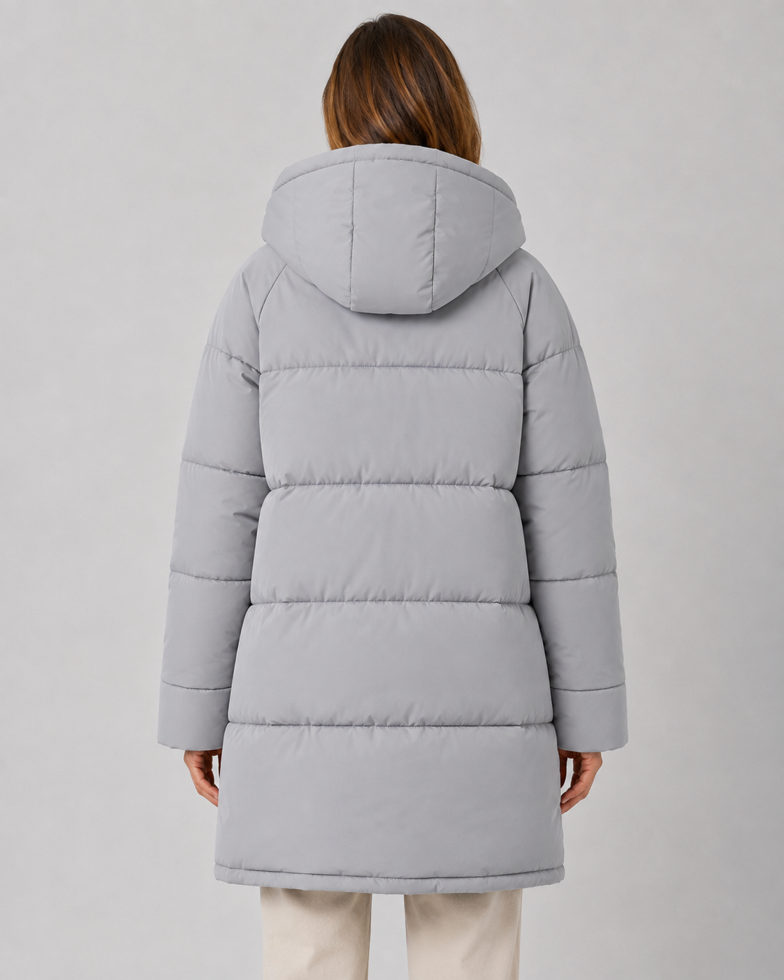 Kacob | Women's Longline Hooded Puffer Coat