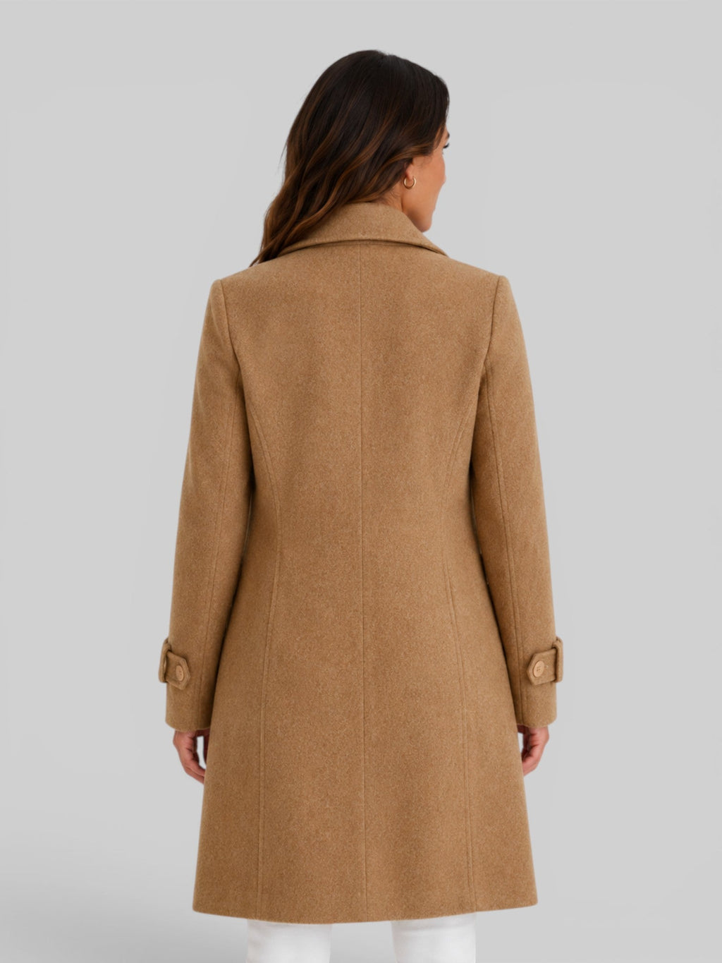 Kacob | Women's Longline Wool-Blend Coat