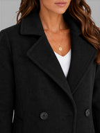 Kacob | Women's Longline Wool-Blend Coat