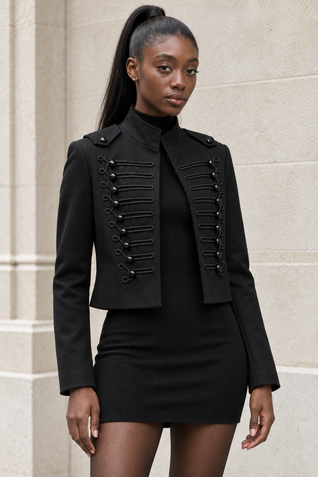 Kacob | Women's Military Style Cropped Jacket