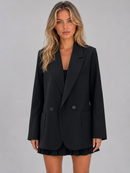 Kacob | Women's Oversized Double Breasted Tailored Blazer