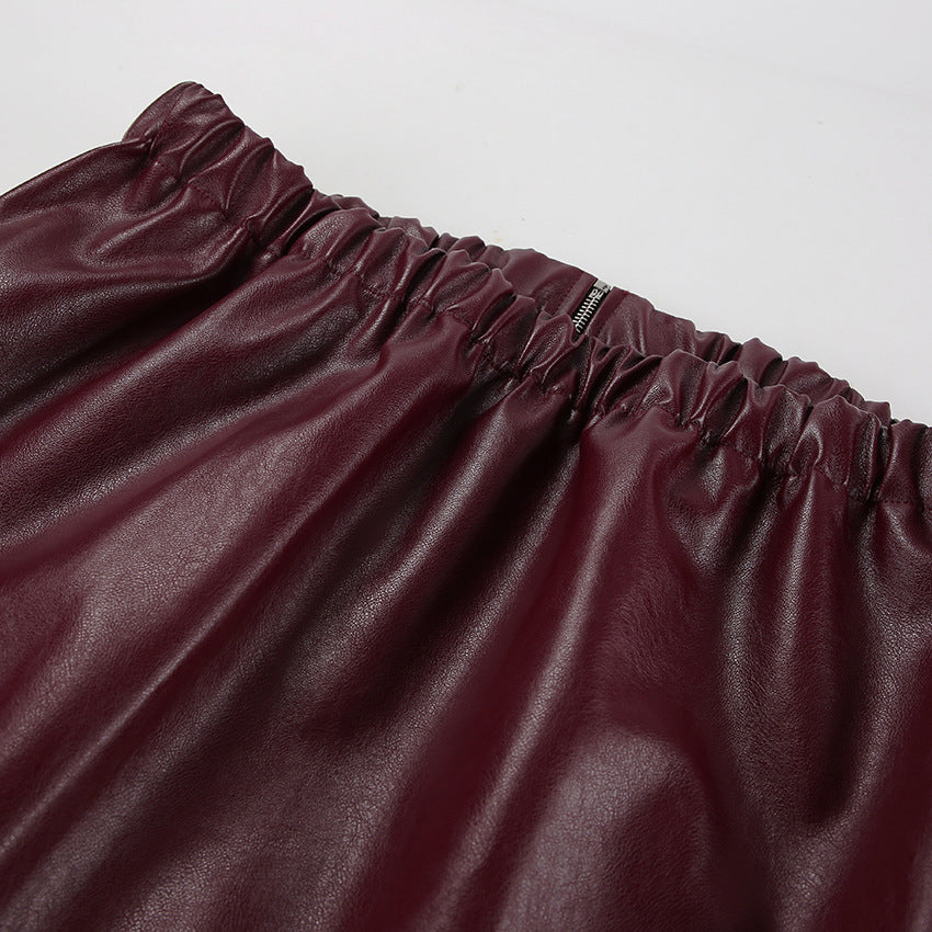Kacob | Women's Oversized Faux Leather Jacket
