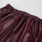 Kacob | Women's Oversized Faux Leather Jacket