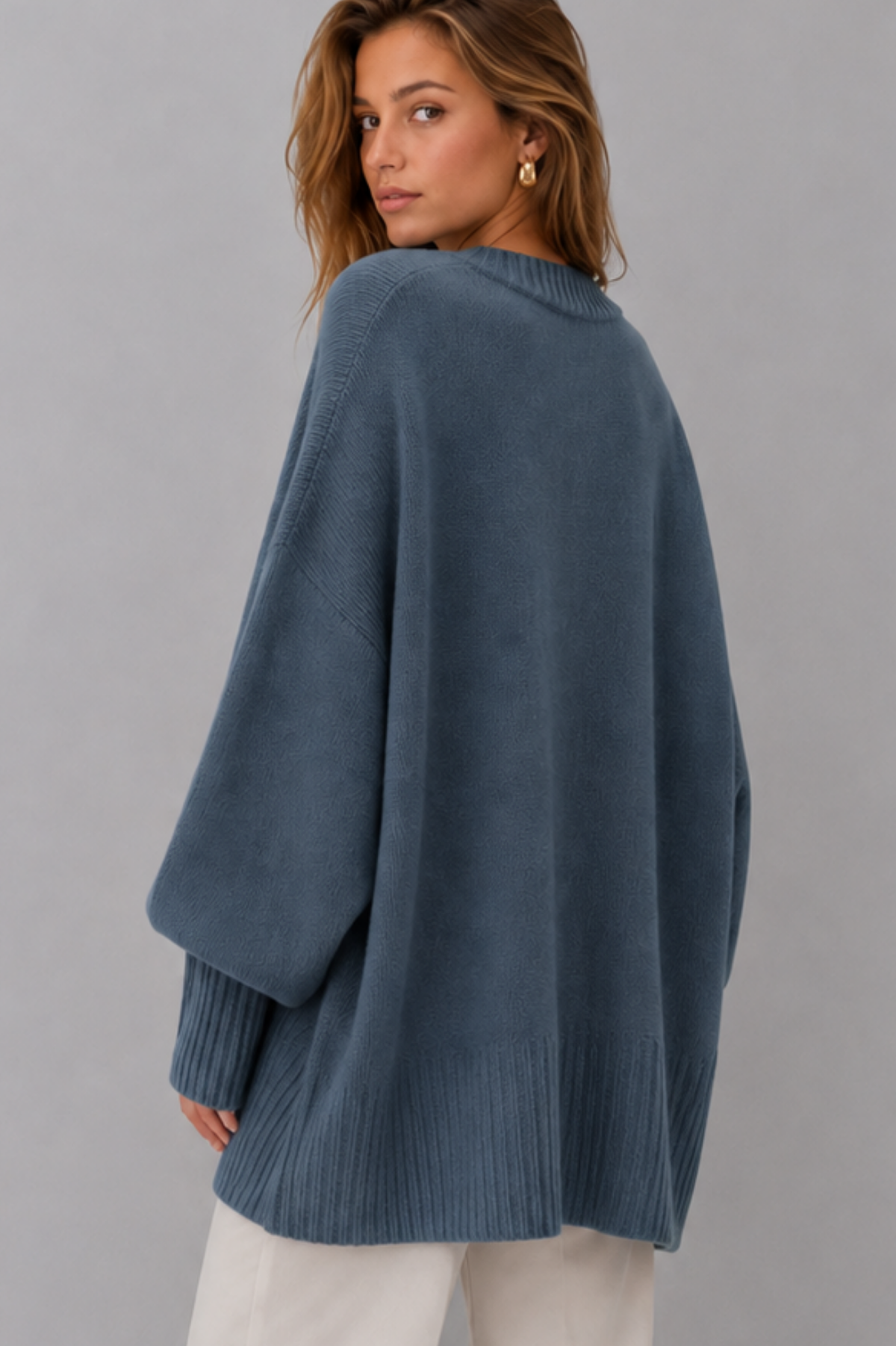 Kacob | Women's Oversized Poncho Jumper