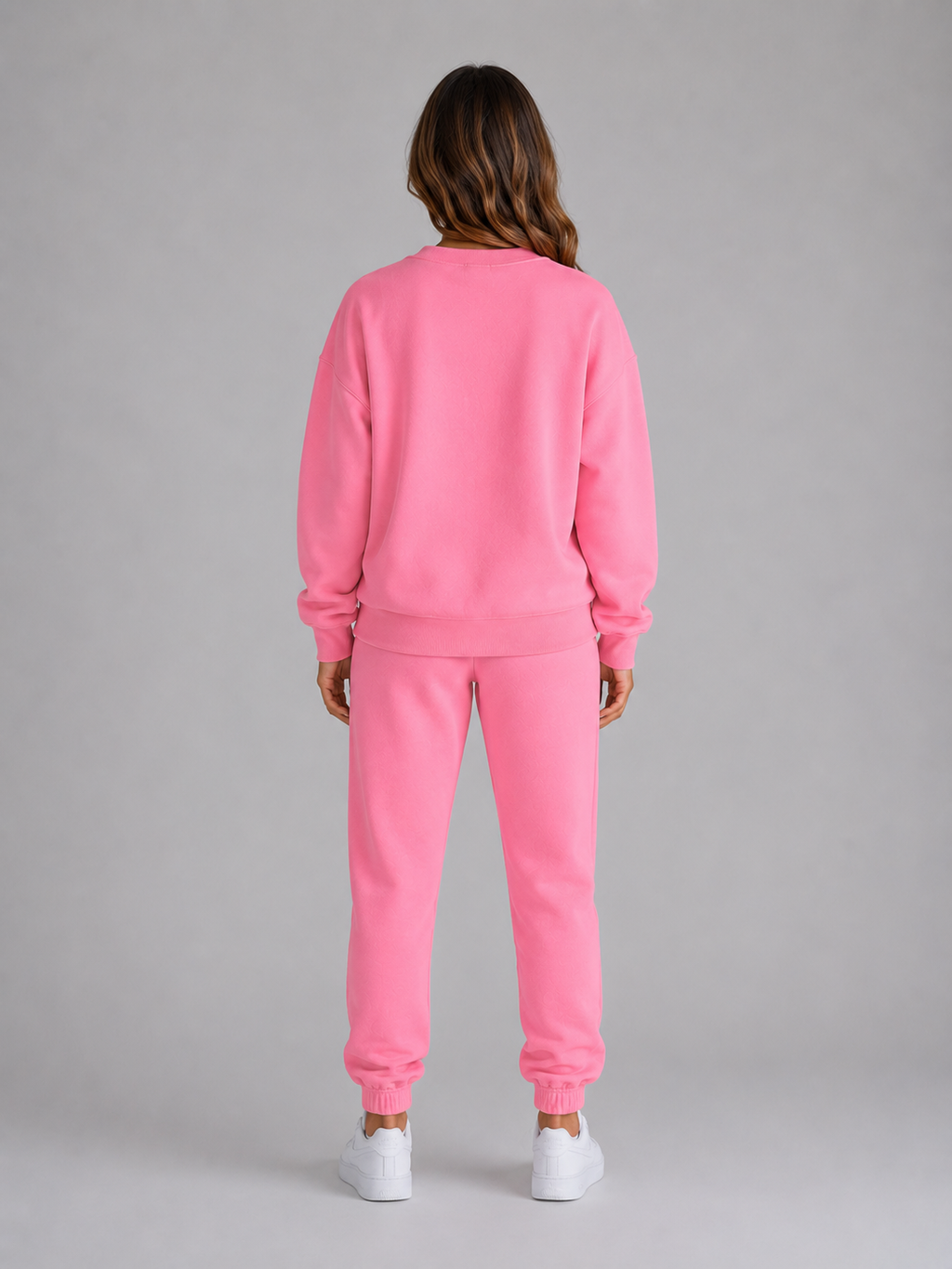 Kacob | Women's Oversized Sweatshirt & Cuffed Joggers Tracksuit Set