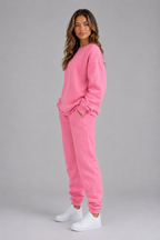 Kacob | Women's Oversized Sweatshirt & Cuffed Joggers Tracksuit Set
