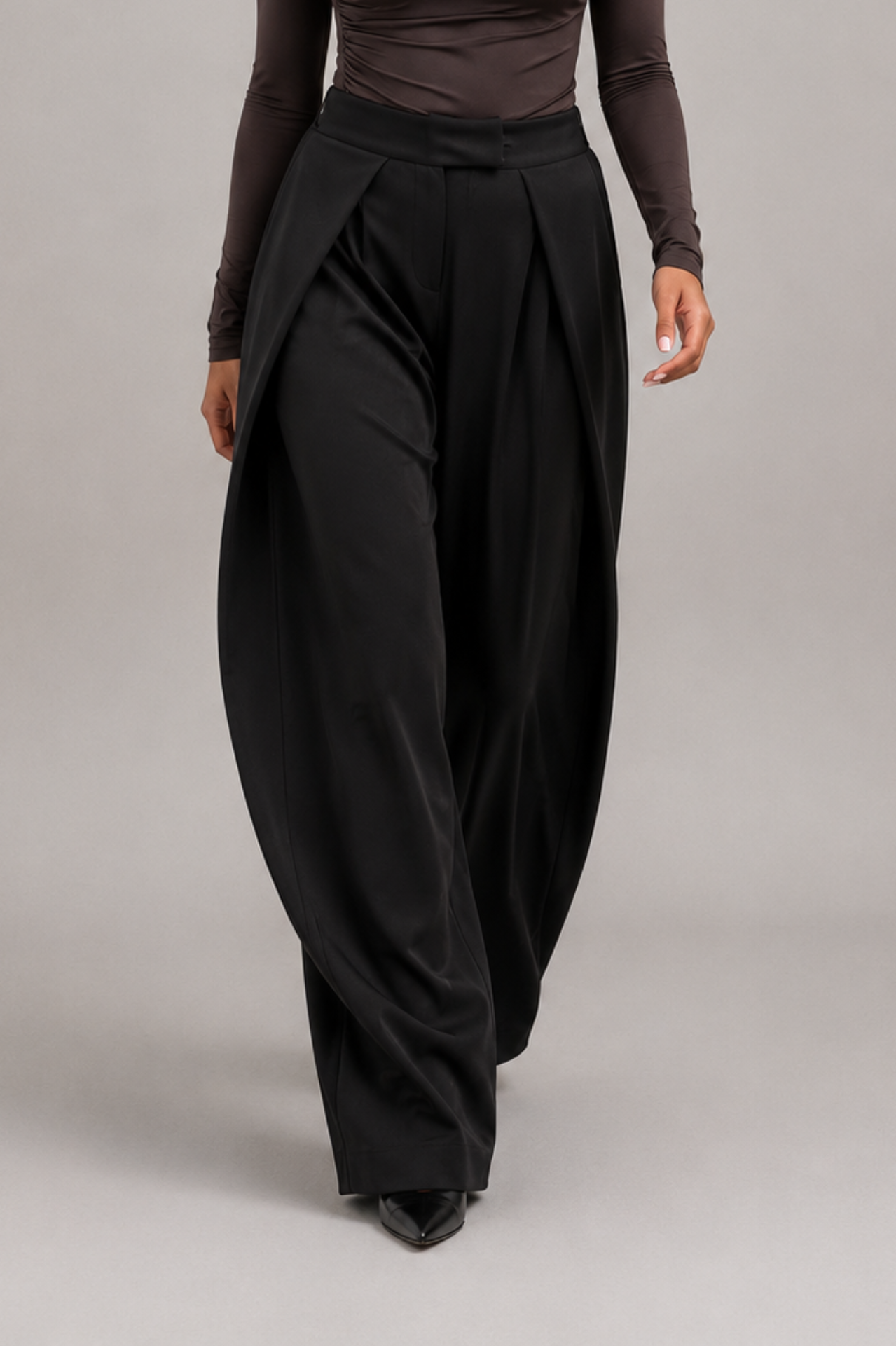 Kacob | Women's Pleated Wide Leg Trousers
