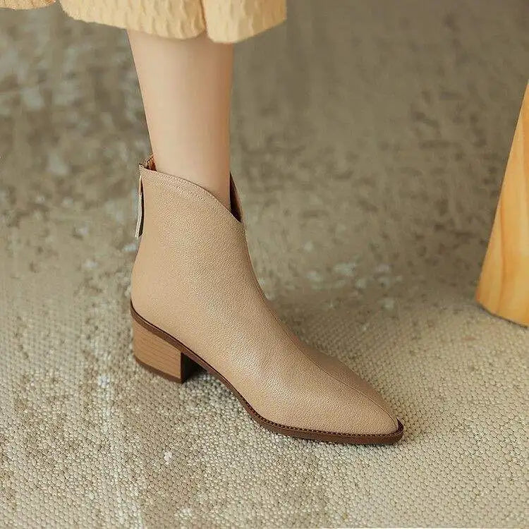 Kacob | Women's Pointed Toe Ankle Boots