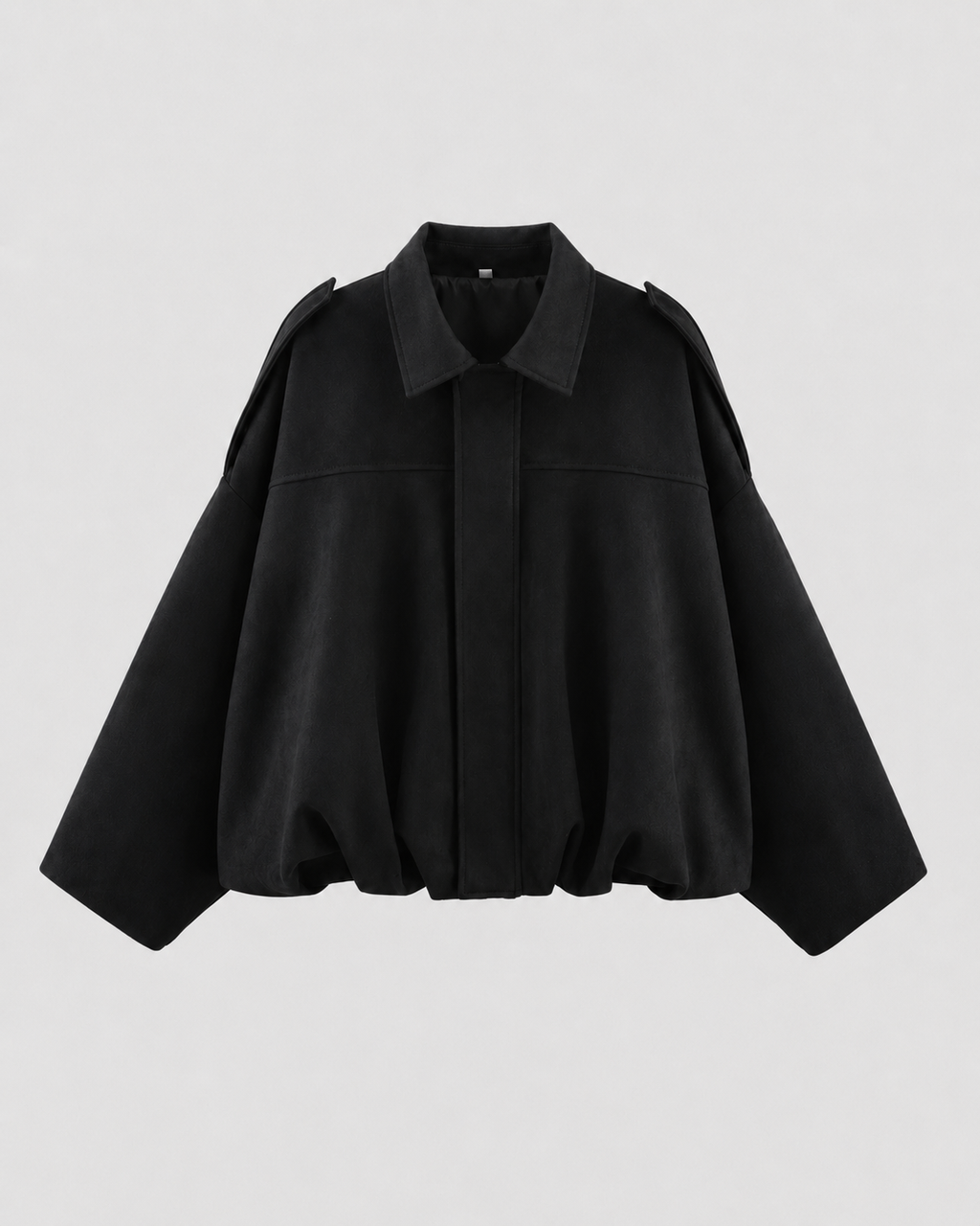 Kacob | Women's Relaxed Suede-Look Bomber Jacket