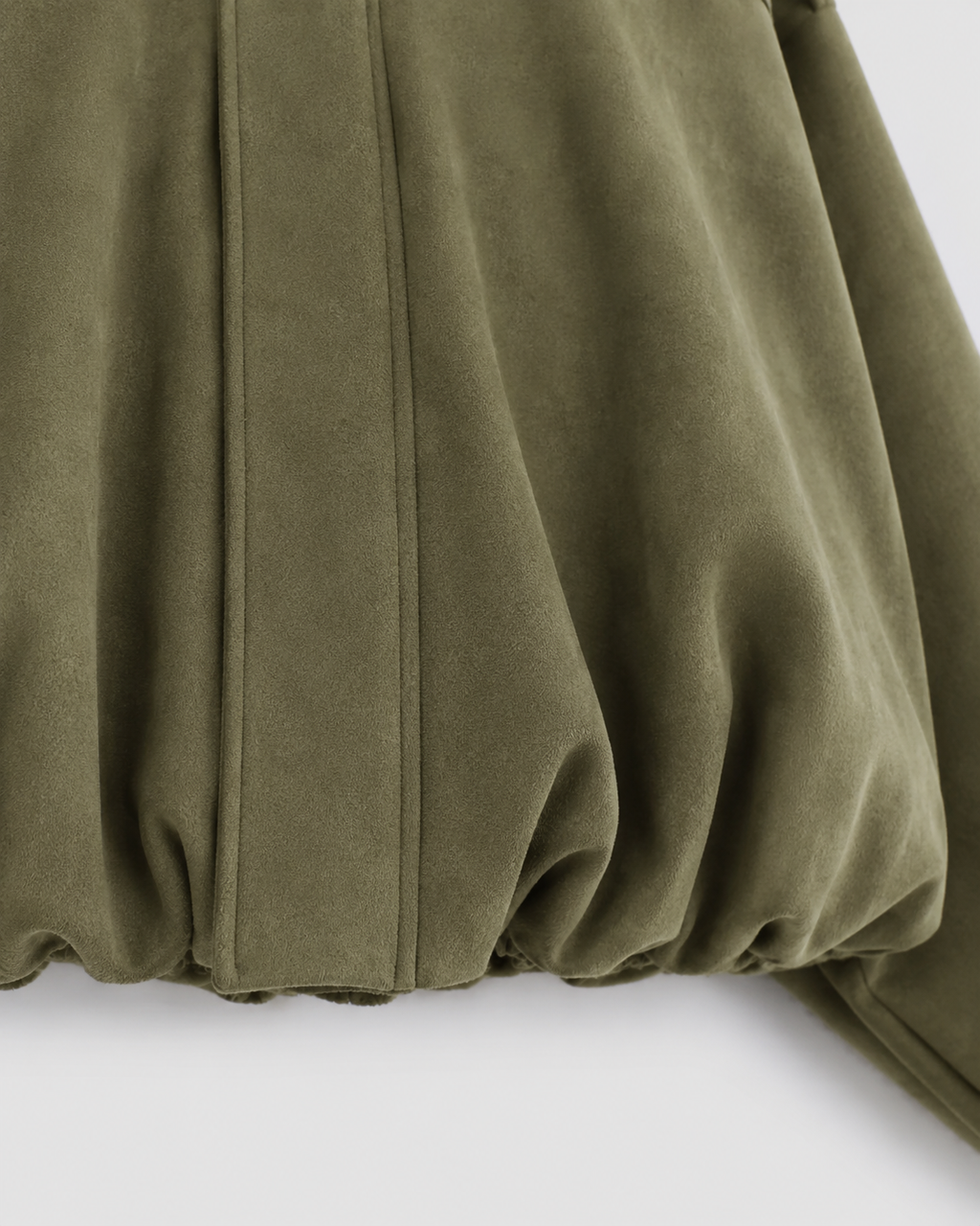 Kacob | Women's Relaxed Suede-Look Bomber Jacket