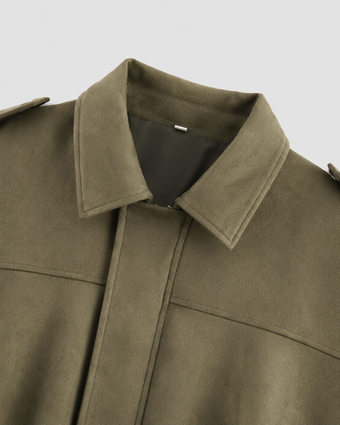 Kacob | Women's Relaxed Suede-Look Bomber Jacket