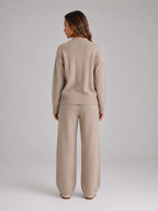 Kacob | Women's Relaxed Two-Piece Knitted Lounge Set