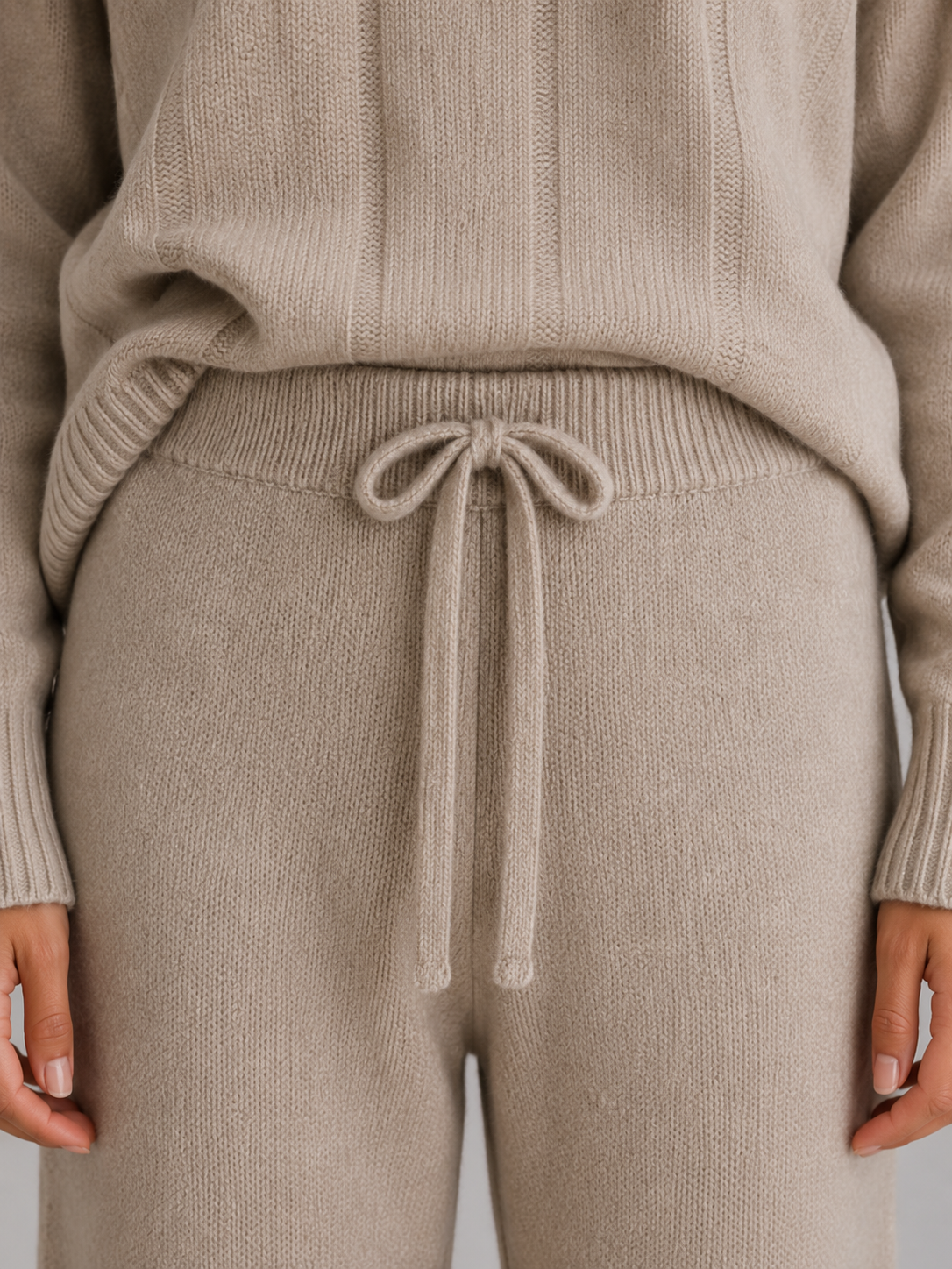 Kacob | Women's Relaxed Two-Piece Knitted Lounge Set