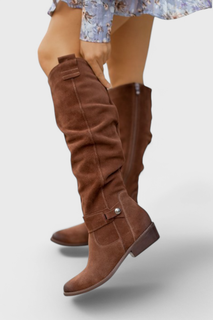 Kacob | Women's Retro Slouch Calf Boots