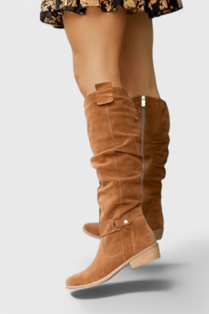Kacob | Women's Retro Slouch Calf Boots