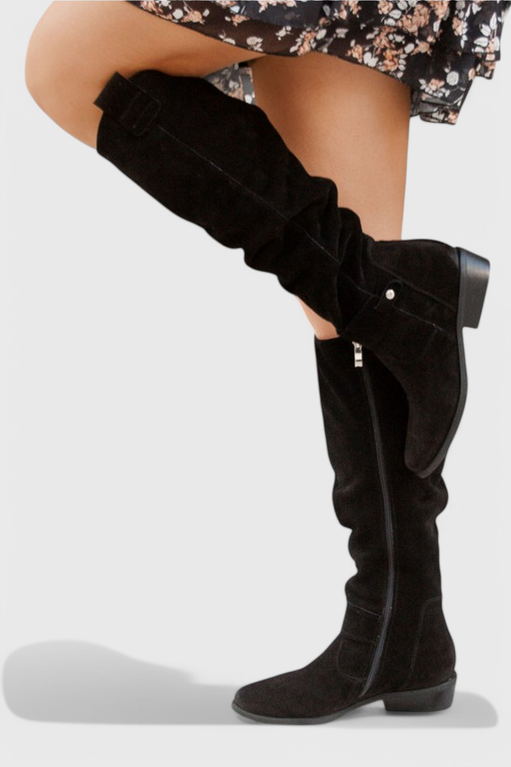 Kacob | Women's Retro Slouch Calf Boots