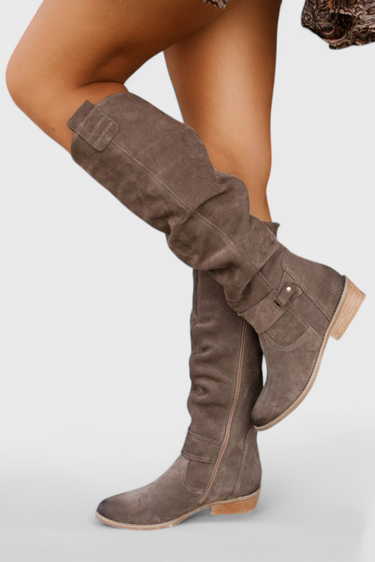 Kacob | Women's Retro Slouch Calf Boots