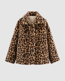 Kacob | Women's Reversible Leopard Print Quilted Jacket