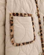 Kacob | Women's Reversible Leopard Print Quilted Jacket