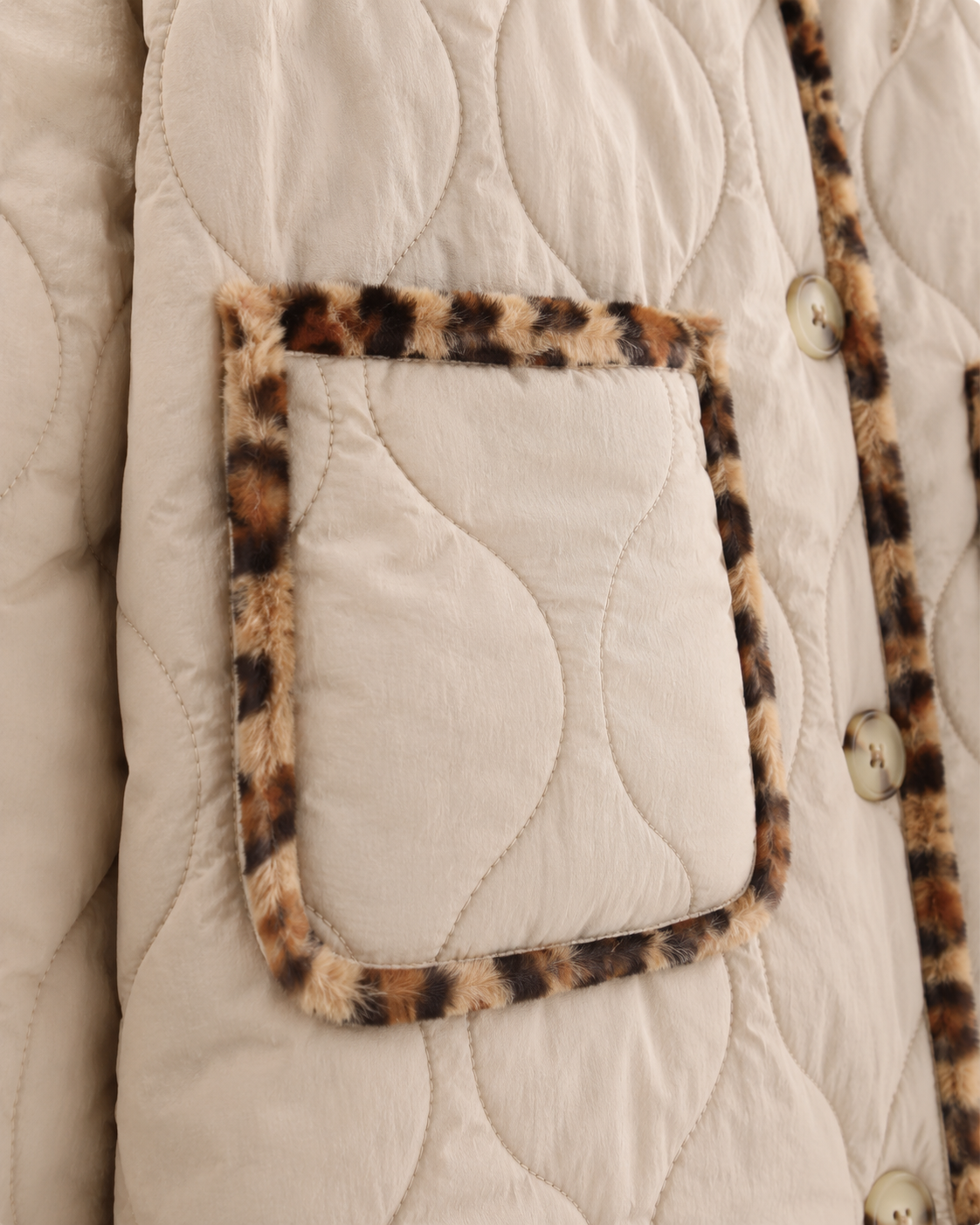 Kacob | Women's Reversible Leopard Print Quilted Jacket