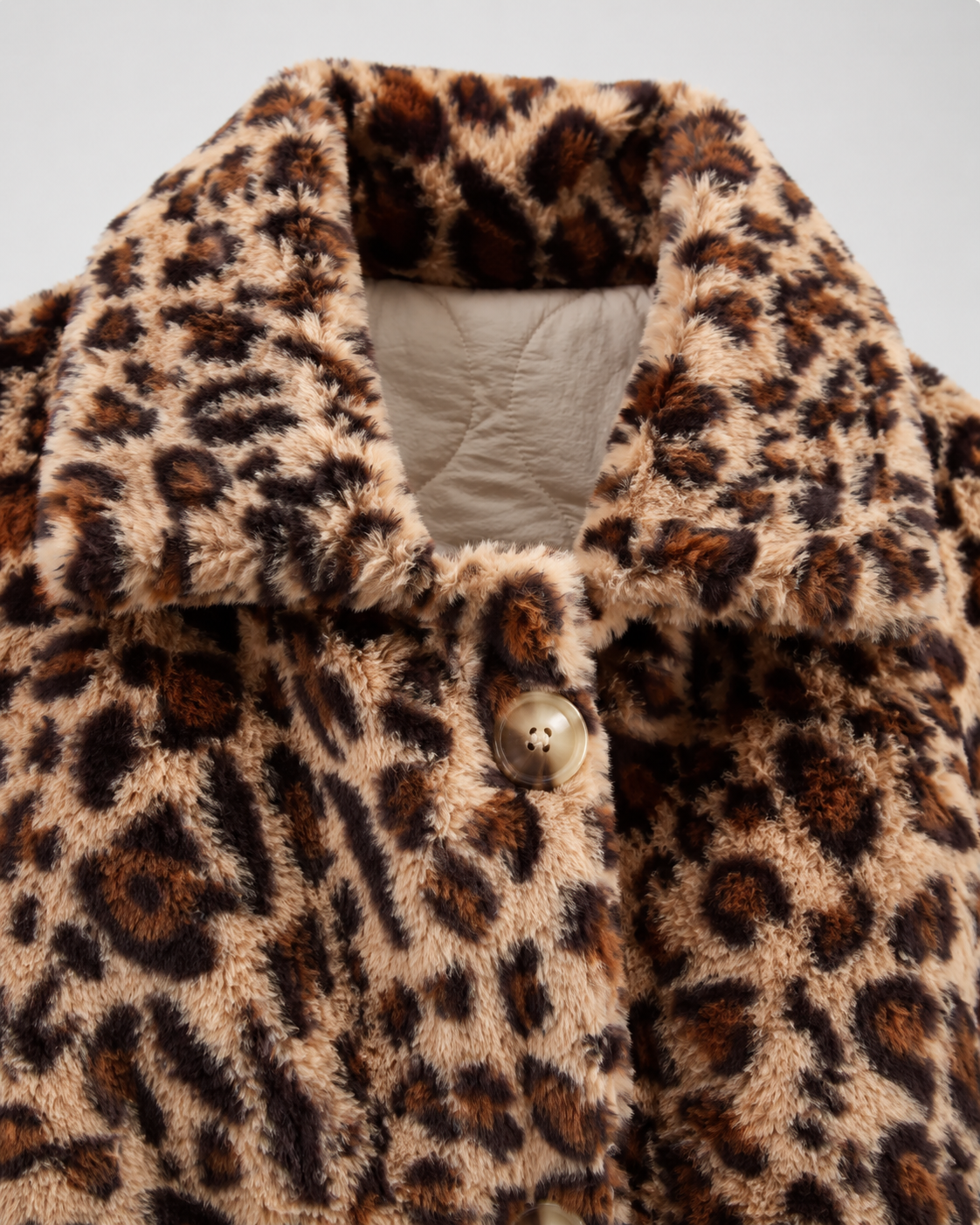 Kacob | Women's Reversible Leopard Print Quilted Jacket