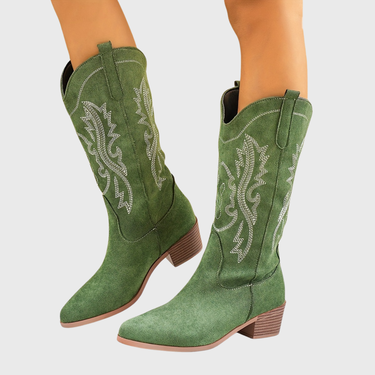 Kacob | Women's Scroll Stitch Cowboy Boots