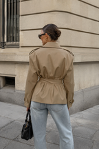 Kacob | Women's Short Belted Trench Coat