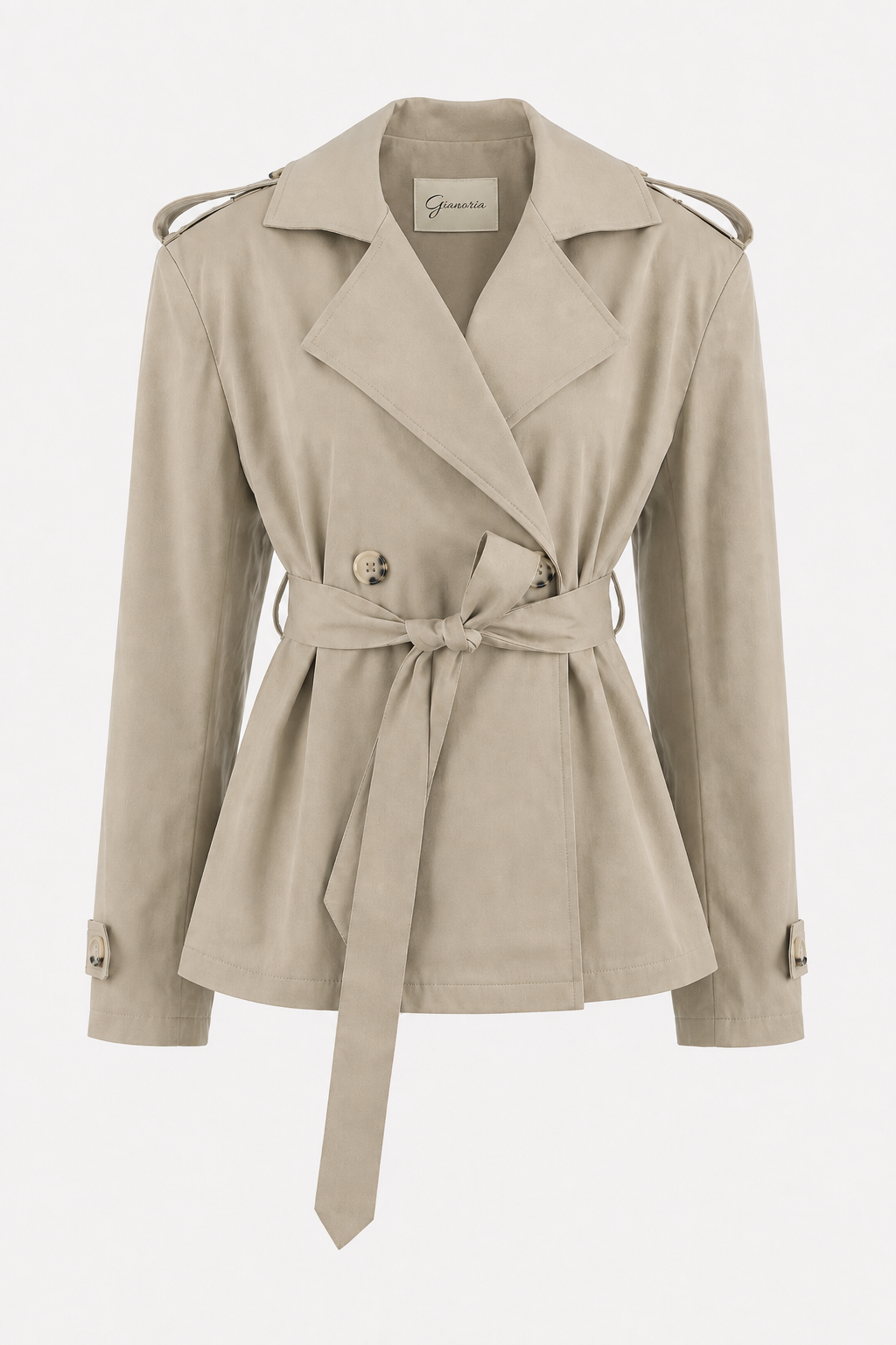 Kacob | Women's Short Belted Trench Coat
