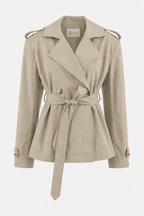 Kacob | Women's Short Belted Trench Coat