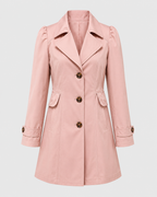 Kacob | Women's Short Single-Breasted Trench Coat