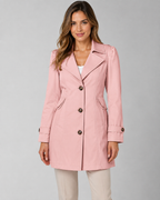 Kacob | Women's Short Single-Breasted Trench Coat