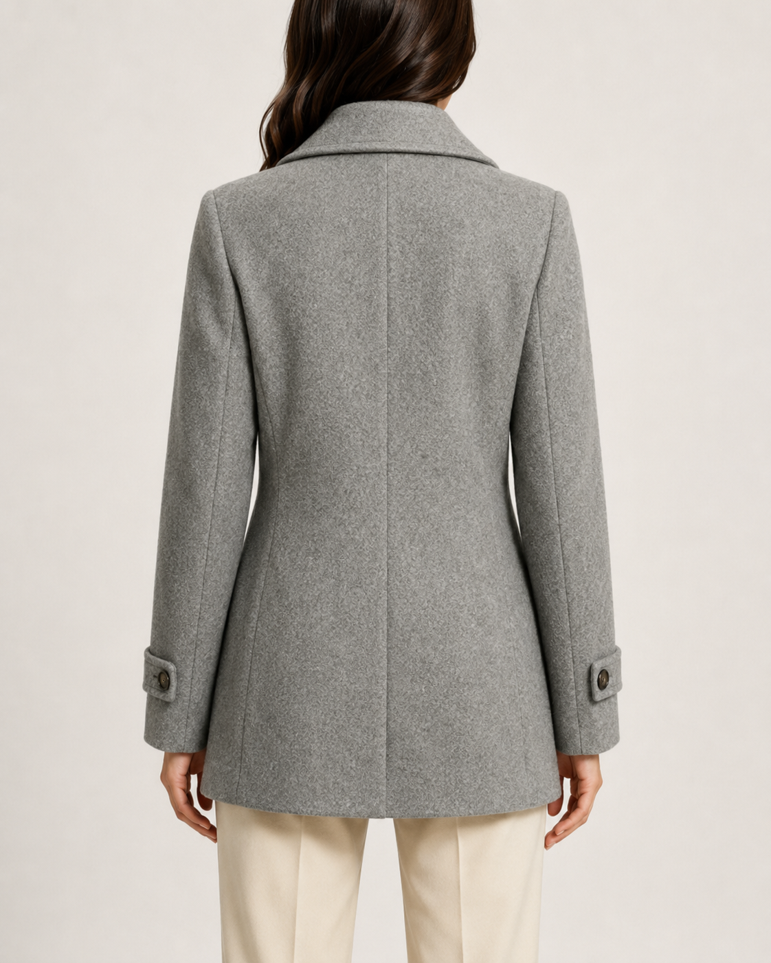 Kacob | Women's Short Tailored Pea Coat