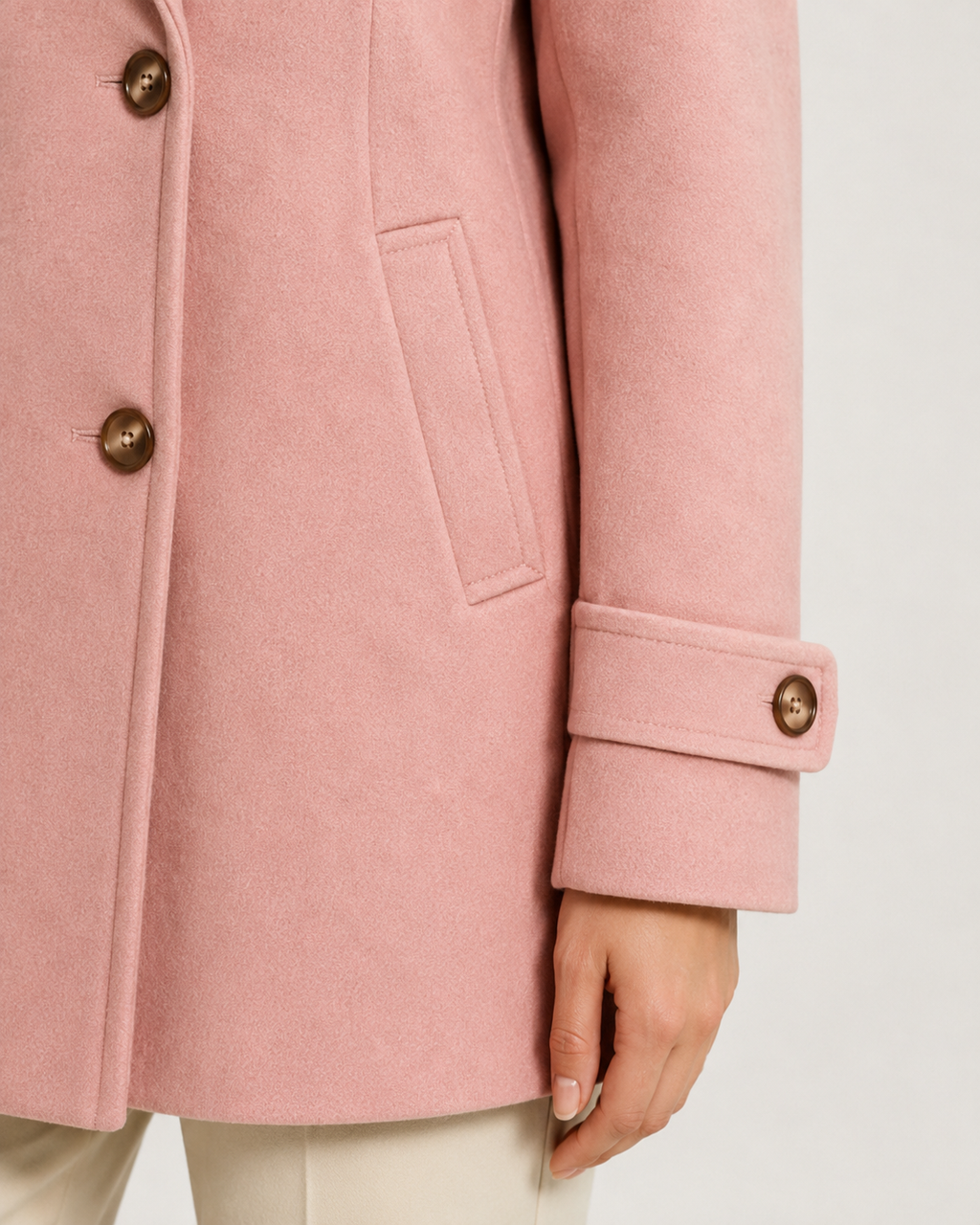 Kacob | Women's Short Tailored Pea Coat