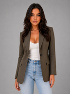 Kacob | Women's Single Breasted Tailored Office Blazer