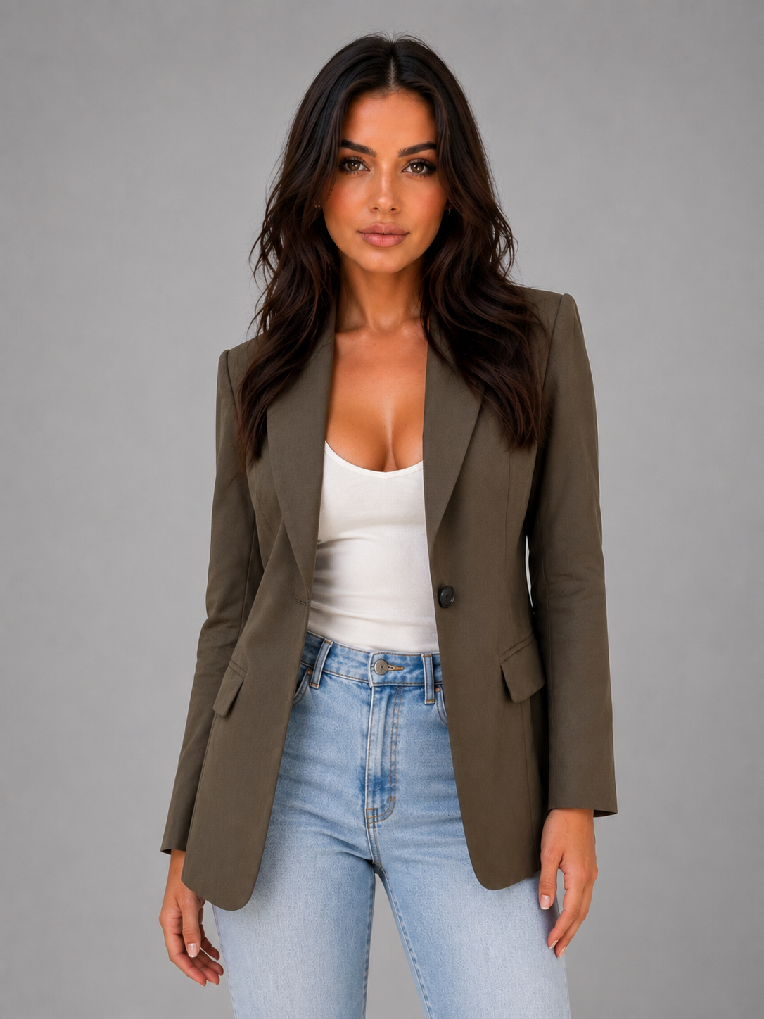 Kacob | Women's Single Breasted Tailored Office Blazer