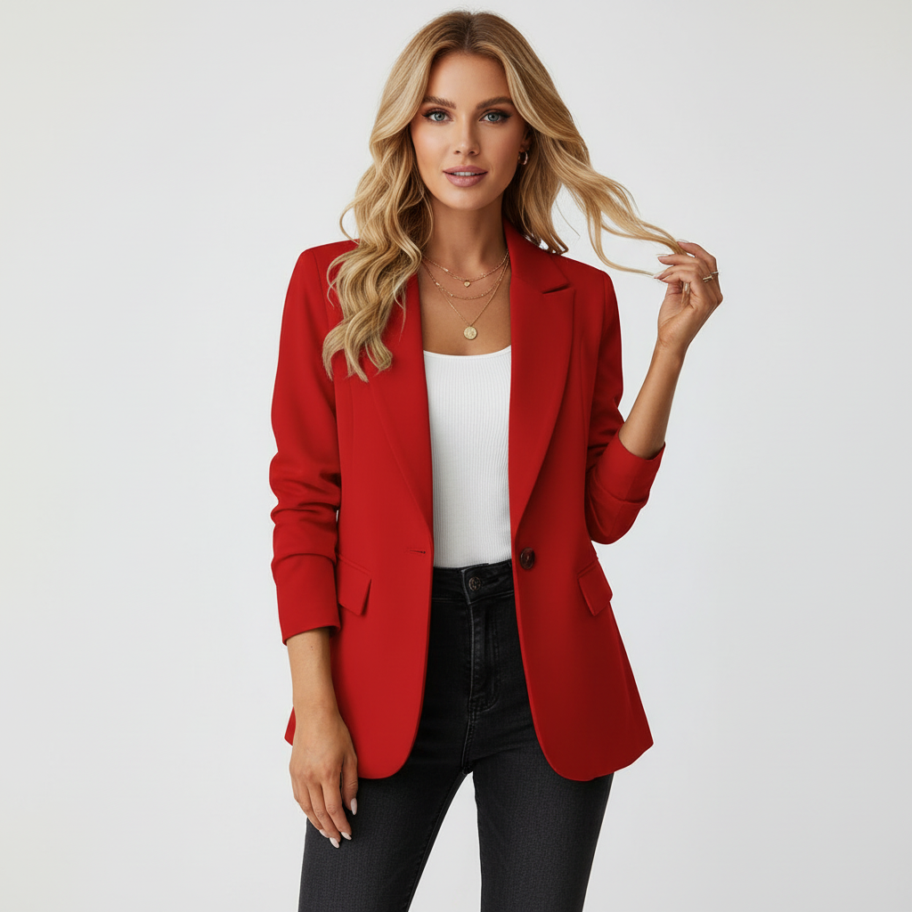 Kacob | Women's Single Button Work Blazer