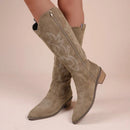 Kacob | Women's Stitch Detail Western Cowboy Boots